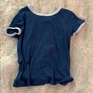 Blue and White H&M Tee